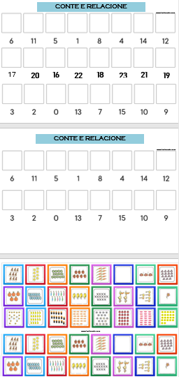 Conte e Relacione: Jogo de Quantidade e Numerais