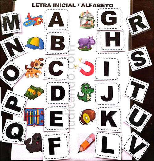 Brincando com o Alfabeto: Jogo da Letra Inicial de A a Z